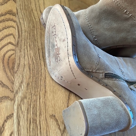 Splendid Boots Womens 7 Rita Suede Ankle Boots Studded Booties Anthropologie - Picture 3 of 7